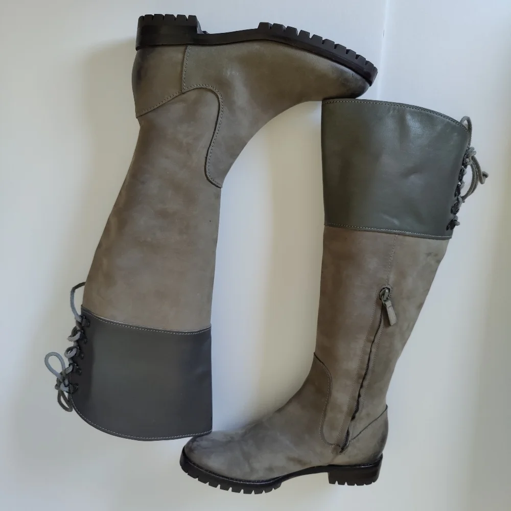 Cole Haan Kensington Air Waterproof Suede Gray Boots